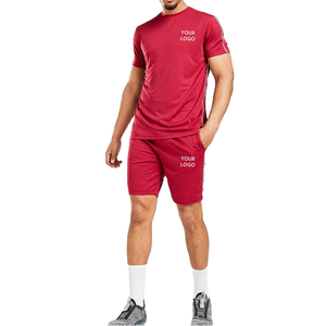 Survêtement d'été à manches courtes pour hommes, survêtement de sport, ensembles courts de plage, matériau en coton personnalisé à séchage rapide pour hommes - Product Image 6