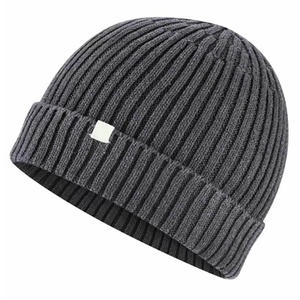 Vente en gros de bonnet à revers en coton de chanvre biologique bonnet d'hiver en tricot écologique durable logo personnalisé approvisionnement OEM - Product Image 2