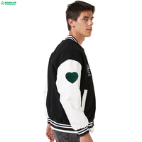 Behram International – Blouson universitaire d'hiver en toile écologique, style cool et tendance pour hommes, vente en gros personnalisée