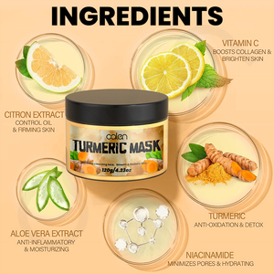 Luxfume 120G masque hydratant au curcuma pour le visage Logo personnalisé crème nettoyante en profondeur anti-rides pour la peau Lotion <span class=keywords><strong>hydratante</strong></span> et revitalisante - Product Image 2