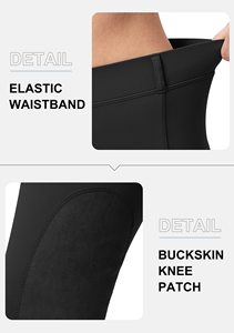 Mallas de montar a caballo de alta calidad personalizadas, pantalones de montar para mujer, pantalones de compresión ecuestres de cintura alta, Pantalones - Product Image 5