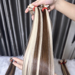 ผมเรสมี่แบบคลิปผมซ้อนสองชั้นสำหรับต่อผมเรียนตเกรด1B ขายส่ง100% เวียดนาม - Product Image 3