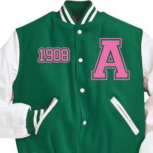 High Quality Men's College Wool Winter Varsity Jacket Custom Baseball Bomber Embroidered Sorority Letterman Sleeves Windproof - Product Image 2