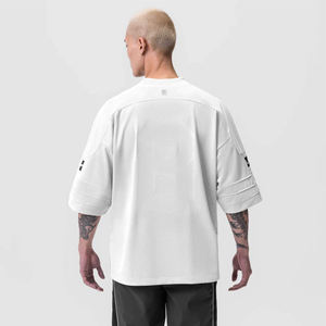 Logotipo personalizado Boxy Fit Mesh Jerseys Camiseta Hombre 100% Poliéster Tejido O-cuello Corto Sublimación Serigrafía Servicio OEM - Product Image 2