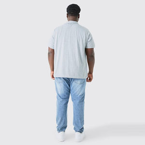 Couleur unie pour hommes polos grande taille personnalisé surdimensionné vêtements de golf vêtements d'été à manches courtes décontracté respirant vente en gros - Product Image 3