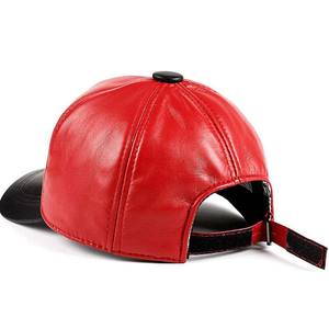 Custom Men's Performance Middle High Quality PU Leather <b>trucker</b> hats with Durable and Comfortable Hats - Product Image 2