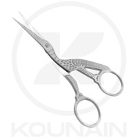 Ciseaux de manucure STORK fabriqués au Pakistan, en acier inoxydable, lame tranchante avec finition miroir, pointes fines pour le soin des cuticules des ongles