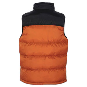 Vente en gros, veste polaire chaude et épaisse à fermeture éclair pour l'hiver, vêtements d'extérieur à bulles à capuche matelassés, vestes sans manches pour hommes - Product Image 5