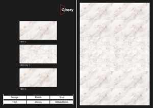 Carreaux muraux en céramique 300x600mm, élégance intérieure, pour salle de bain et cuisine, finition brillante ou mate, surface sculptée effet sucre, design mural intérieur luxueux. - Product Image 2