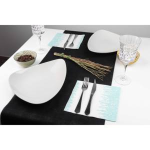 Servilletas con Estampado Sonora en Color Aguamarina, 40x40cm, Bambutex Natural, 600 Unidades, B2B - Product Image 3