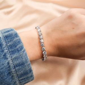 Pulsera de Tenis Timeless Lab de 22 Quilates VS1 E, Oro Blanco de 14K, Diamantes Certificados por IGI, Pulseras y Brazaletes, Joyería al por Mayor - Product Image 3