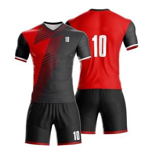 Uniformes de fútbol transpirables recién llegados con logotipo personalizado al por mayor, diseño OEM hecho en fábrica para uniformes de fútbol - Product Image 1