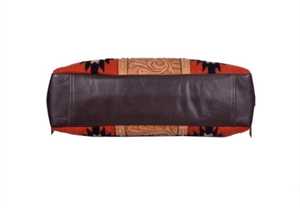 Sac à main de luxe pour femmes en peau de vache occidentale d'été luxueux avec conception de couverture de selle florale usinée à la main prêt à stocker des sacs - Product Image 2