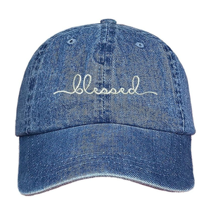 Casquettes de baseball 6 panneaux tout tissu couleur personnalisée non structuré 2D brodé bord incurvé boucle mentale réglable Styles européens - Product Image 1