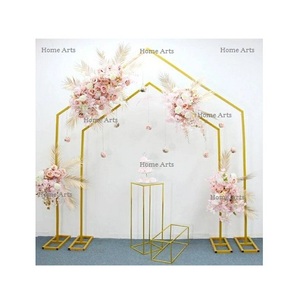 Designer <b>Gold</b> Color Iron <b>Backdrop</b> Finest Quality Customized Shape <b>Backdrop</b> For Hotel And Wedding Decor Use - Product Image 5