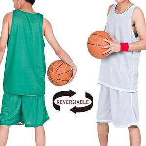 Maillot de basket-ball sans manches double face pour homme gilet double couche respirant à séchage rapide grande taille compétition étudiante sport d'équipe - Product Image 5
