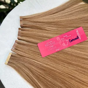 Saç ekleme renk karamel toptan 100% doğal vietnamlı saçı sıcak bant