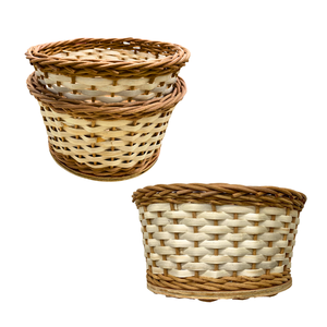 Wholesale Handmade RATTAN <b>BREAD</b> STORAGE <b>BASKET</b> Wicker <b>Basket</b> Wood Base, Natural Material, Vietnam Origin - Product Image 1