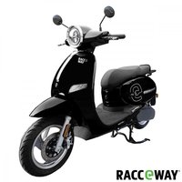 Scooter électrique RACCEWAY JLG-E-MOTO noir, 3000W, moteur 72V 1000W, pneus pleins de 8 pouces, autonomie de 80 km, vitesse de 85 km/h, batterie amovible 150 kg, A1