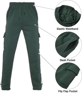 Survêtement athlétique à capuche pour homme Ensemble de survêtements 2 pièces avec poches brodées Technics teint uni pour le jogging d'hiver - Product Image 3