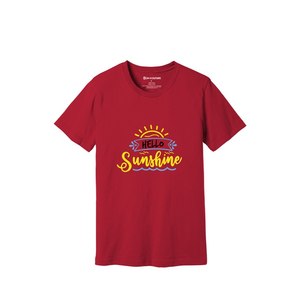 เสื้อยืดผ้าฝ้าย100% พิมพ์ลายด้วยความมีน้ำใจขนาด160 180ถึงหนักมี12สีที่สามารถปรับแต่งดีไซน์และการจัดวางของคุณเองได้ - Product Image 1