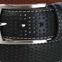 เข็มขัดกอล์ฟ35มม. แบบมีรูสำหรับผู้ชายหนังแท้พร้อมเข็มขัดหัวเข็มอัลลอยสำหรับผู้ชายโลโก้ออกแบบได้ตามต้องการ - Product Image 5