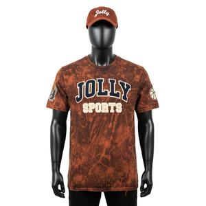 Camiseta 100% algodón para hombre, corte holgado, estampada, estilo streetwear, lavado ácido, con logotipo personalizado. - Product Image 1