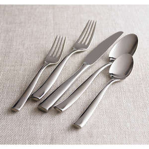 Ensemble de couverts de luxe en acier inoxydable, design moderne, finition miroir, pour hôtels, ensemble de couverts en acier inoxydable argenté - Product Image 3