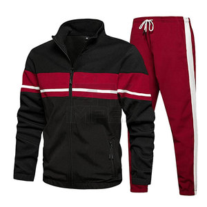 Chándal Deportivo Estampado para Hombre, Talla Grande, con Ribete en Contraste, para Correr, Fitness, Ropa Deportiva Activa, Transpirable y Resistente al Viento - Product Image 1