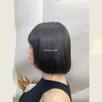 Peluca de Cabello Virgen Vietnamita Premium con Frente de Encaje HD sin Pegamento y Línea de Cabello Natural para Compradores de Salón y Venta al por Mayor Internacional de Productos de Belleza