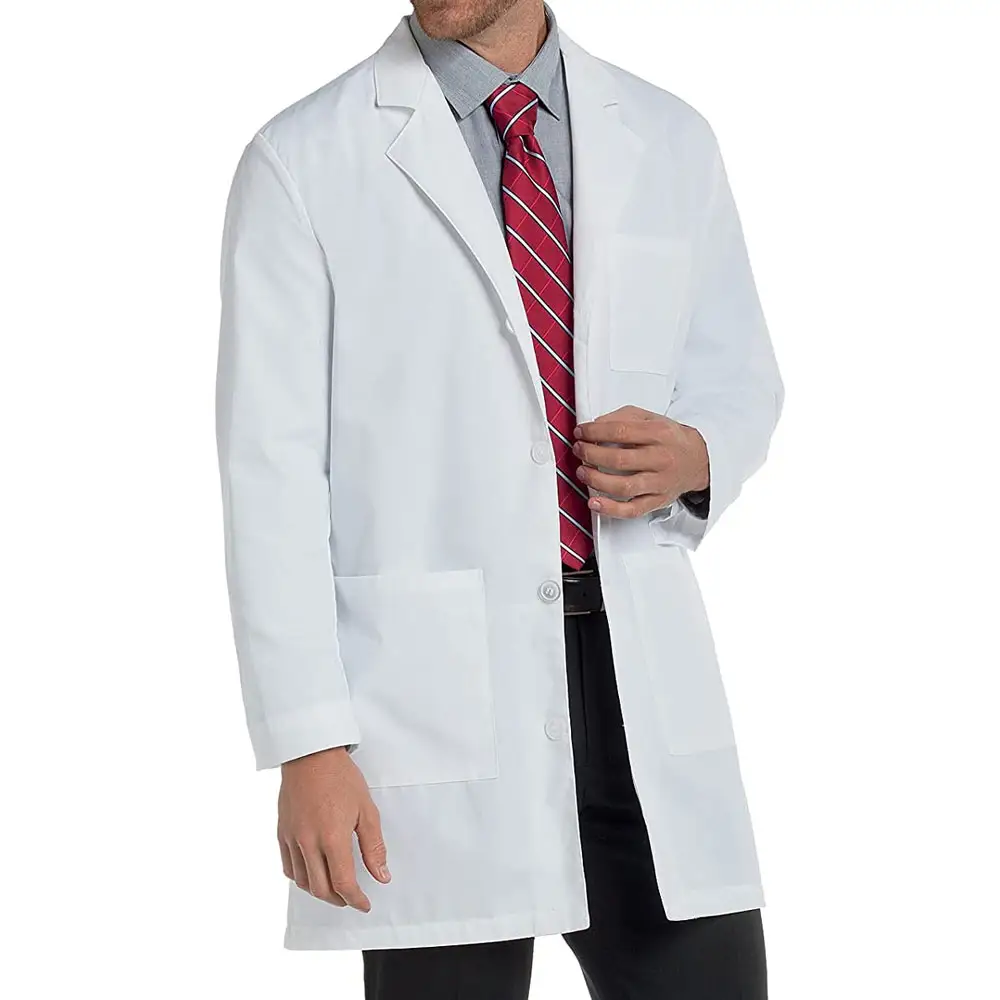 Hospital médico enfermería médico ropa de trabajo batas de laboratorio/último diseño al por mayor bata de laboratorio personalizada