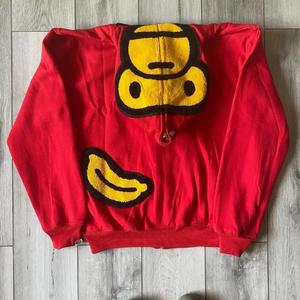 Sudadera con Capucha Bordada Estilo Anime Y2k, Sudadera Holgada para Hombre con Terciopelo, Mangas Largas - Product Image 2