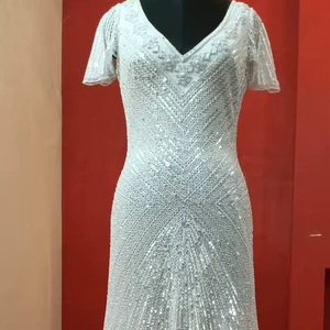 Bridal Dress Hand Work - Custom Beaded Silk Designs