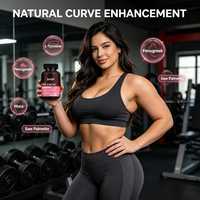 Complément alimentaire BBL Curve Gummies pour femmes adultes, saveur fraise, format gommes, flacon de 60 unités
