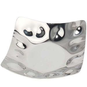 Plateau de service ovale en acier inoxydable, contemporain, écologique et durable, finition polie, pour les dattes - Product Image 1