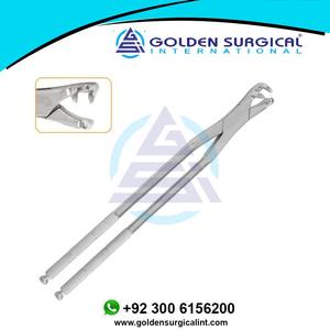 Forceps dentaire équin premium de 21 pouces, 3 branches, extra-longue portée, extracteur de molaires pour chevaux, instruments d'extraction dentaire vétérinaire - Product Image 4