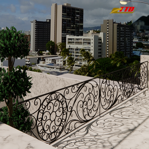 Balcón de hierro forjado para decoración de exteriores e interiores de balcones hecho en Vietnam con artesanía de alta gama - Product Image 3