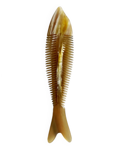 Peigne en corne de buffle outils de voyage à domicile conception de poisson en gros meilleur fabricant soins personnels ménage peigne de coiffure - Product Image 1