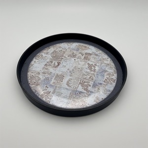 Océan Perle Fabriqué À La Main En Métal Fer Plateau Bleu Profond Nuances Nacrées Faits Saillants Art Moderne Conception Antique Léger Décor À La Maison - Product Image 4