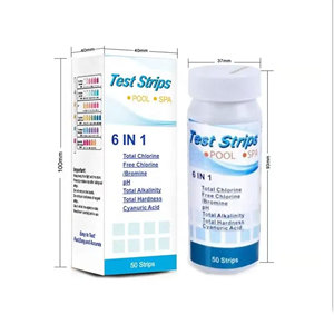 Bandelettes de <span class=keywords><strong>test</strong></span> de <span class=keywords><strong>piscine</strong></span> 6 en 1 Bandelettes de <span class=keywords><strong>test</strong></span> de spa pour kit de testeur de bains à remous - Product Image 6