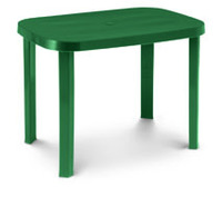 Table d'extérieur en plastique durable, écologique, résistante aux UV, certifiée TUV, moderne, minimaliste, pour restaurant, café, bistrot, imperméable, parc