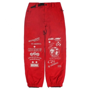 Ropa personalizada impermeable holgada Cargo hombres pantalones de nieve Streetwear Snowboard Unisex pantalones de esquí transpirable totalmente sellado pantalones de esquí - Product Image 3