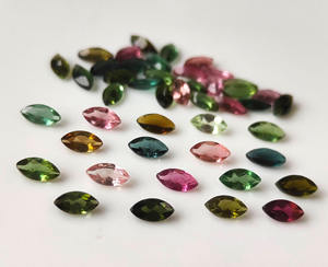 Natural Multi turmalina 2x4mm-4x8mm Marquesa corte facetado piedra preciosa suelta para la fabricación de joyas - Product Image 5