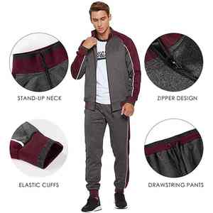 Ensemble de sweat à capuche pour hommes avec logo personnalisé Survêtement pour hommes Joggers pour hommes Suites Survêtement 2 pièces Ensemble de survêtement - Product Image 3