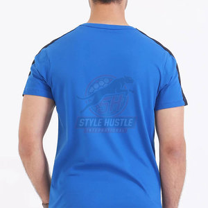 ออกแบบโลโก้ของคุณเอง เสื้อยืดเฮนลีย์ คอกลม เสื้อยืดเฮนลีย์ สตรีทแวร์ สำหรับผู้ชาย - Product Image 3