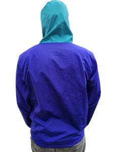 Veste de course réversible en nylon pour homme, sur mesure, décontractée, double couche, anorak avec fermeture éclair coupe-vent, décoration brodée, fourrure de renard - Product Image 2