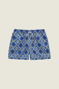 Shorts de bain et de plage pour hommes en PET recyclé, à faible MOQ, imprimés, séchage rapide, en tissu polyester extensible, style boardshorts, style urbain - Product Image 4