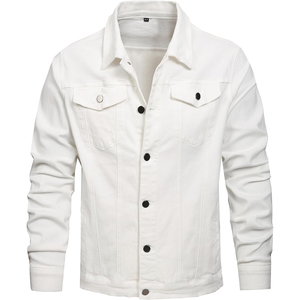 Veste en jean décontractée pour homme, manches longues, style fourrure, veste en jean respirante, nouvelle tendance printemps-automne, hip-hop - Product Image 6