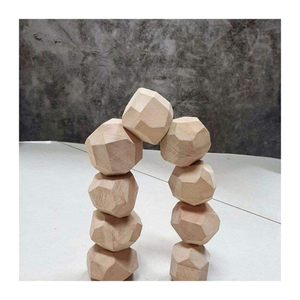 Educational Wooden Rock Balance Stones, <b>Montessori</b> Wooden Rock Stacking <b>Toy</b> for Toddlers Skill Development and Fun - Product Image 2