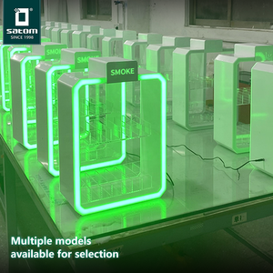 Satom khói cửa hàng không khói thuốc lá hiển thị Acrylic hiển thị đứng truy cập RGB <span class=keywords><strong>LED</strong></span> thắp sáng thuốc lá thuốc lá hiển thị trường hợp tủ - Product Image 5